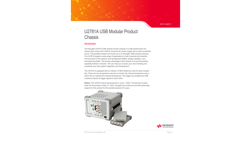 U2781A USB Modular Product Chassis